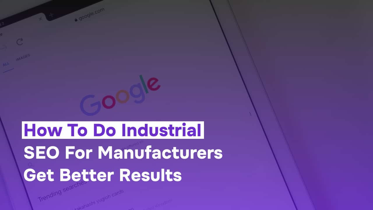 Seo For Manufacturer